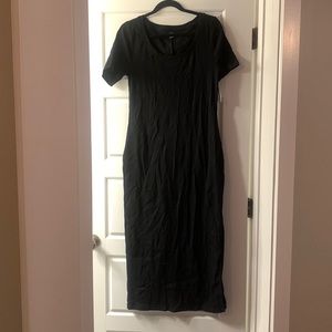 NWT Old Navy short sleeve ribbed black dress